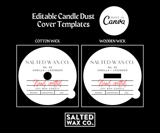 Editable Candle Dust Cover Template - 009