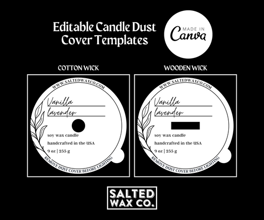 Editable Candle Dust Cover Template - 012