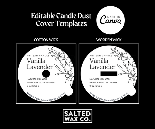 Editable Candle Dust Cover Template - 013